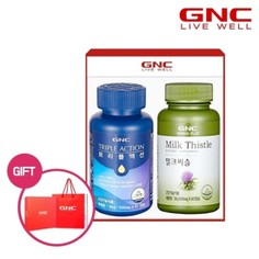 GNC 트리플액션멀티비타민+오메가3+루테인 + 밀크씨슬 세트